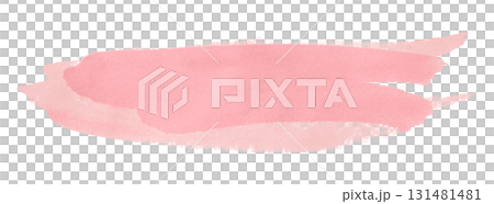 pink watercolor background. Artistic hand paint. Isolated on transparent background. 131481481