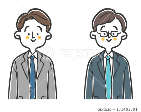 ビジネスマン　上半身　ベクター 131481501