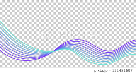 滑らかな曲線の背景素材イラスト 131481697