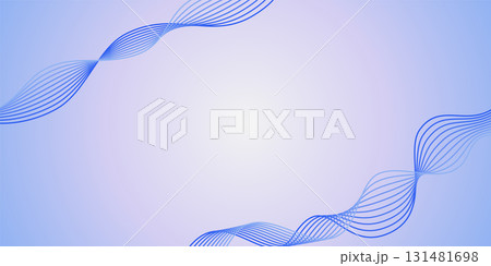 滑らかな曲線の背景素材イラスト 滑らかな曲線の背景素材イラスト 131481698