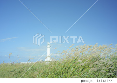 秋晴れの尻屋埼灯台　青森県東通村　9月末 131481771