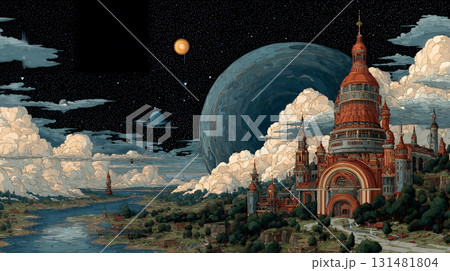 天文学のポスター用図版：宇宙論