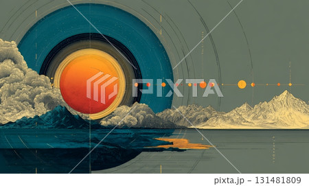 天文学のポスター用図版：宇宙論