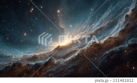 天文学のポスター用図版：広大な宇宙