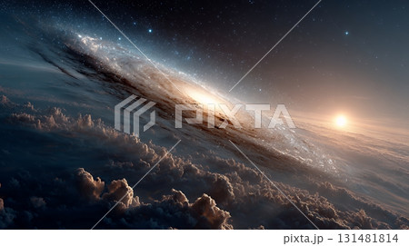 天文学のポスター用図版：広大な宇宙