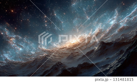 天文学のポスター用図版：広大な宇宙