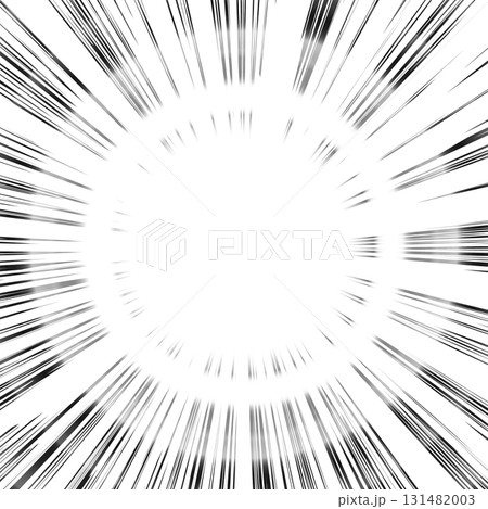 スピード感のある黒色の集中線の背景イラスト スピード感のある黒色の集中線の背景イラスト 131482003