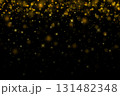 Elegant festive holiday background with golden glitter and stars. 131482348