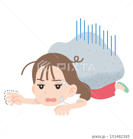 体が重い女性　上半身 131482385