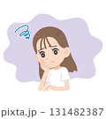 悩む女性　上半身 131482387