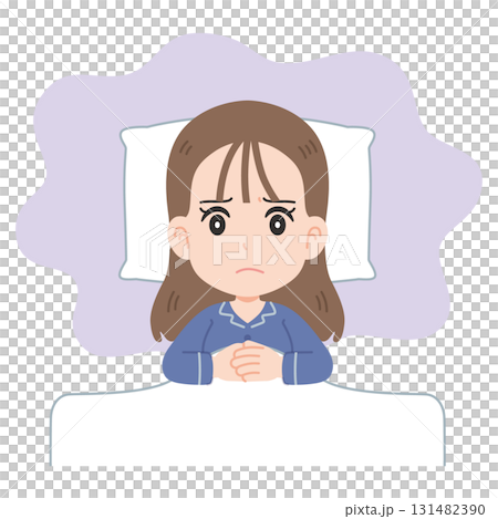 睡不著上身的女人 131482390