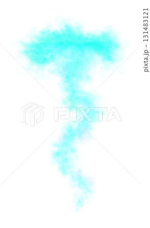 Light blue smoke letter T shape isolated on transparent background with soft texture and abstract foggy appearance Light blue smoke letter T shape isolated on transparent background with soft texture and abstract foggy appearance 131483121