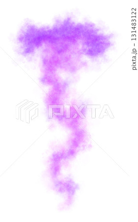 Violet smoke letter T shape isolated on transparent background with soft texture and abstract foggy appearance Violet smoke letter T shape isolated on transparent background with soft texture and abstract foggy appearance 131483122