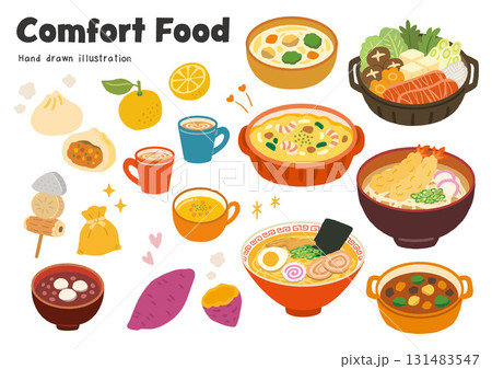 冬に美味しい温かいメニューのイラスト集 131483547