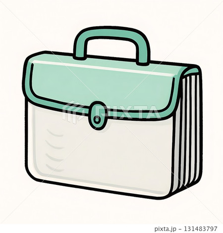 仕切り付きファイルケースのおしゃれなイラスト 131483797