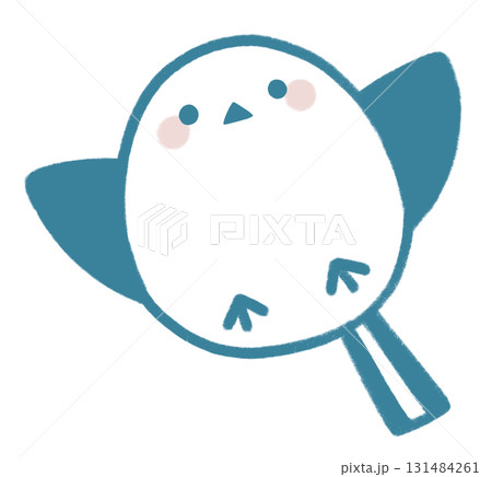 飛んでいるシマエナガ 131484261