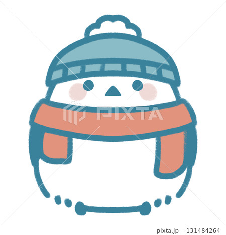 帽子とマフラーのシマエナガ 131484264