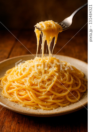 とろけるチーズたっぷりのパスタ とろけるチーズたっぷりのパスタ 131484321