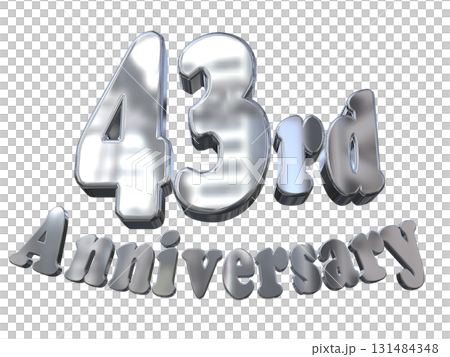 3DCG text "43rd Anniversary/43rd Anniversary Mark Sparkle" 3DCG text "43rd Anniversary/43rd Anniversary Mark Sparkle" 131484348