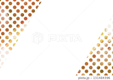 水玉の背景 花柄 フラワー柄 フレーム 水玉の背景 花柄 フラワー柄 フレーム 131484396