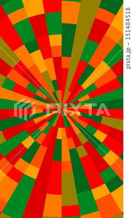 集中線 モザイク柄の背景イメージ 集中線 モザイク柄の背景イメージ 131484518