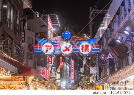 《東京都》アメ横商店街・上野の賑わう市場 131484573