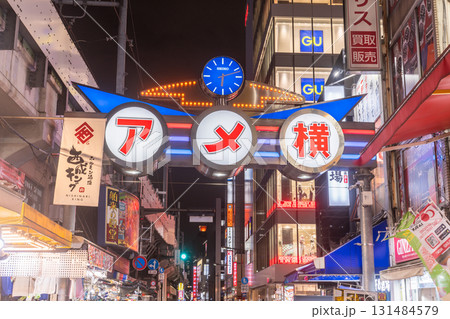 《東京都》アメ横商店街・上野の賑わう市場 131484579