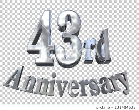 3DCG text "43rd Anniversary/43rd Anniversary Mark Sparkle" 3DCG text "43rd Anniversary/43rd Anniversary Mark Sparkle" 131484635