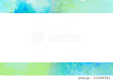 水彩フレーム 大理石 ふわふわ 水彩風 131484761