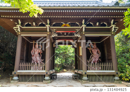 Nio guardian demons at Misen Niomon gate, Miyajima Island Nio guardian demons at Misen Niomon gate, Miyajima Island 131484925