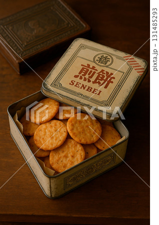 レトロ缶入りせんべい レトロ缶入りせんべい 131485293