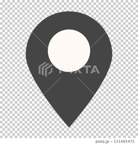 場所を示す位置アイコン風のイラスト素材 場所を示す位置アイコン風のイラスト素材 131485472