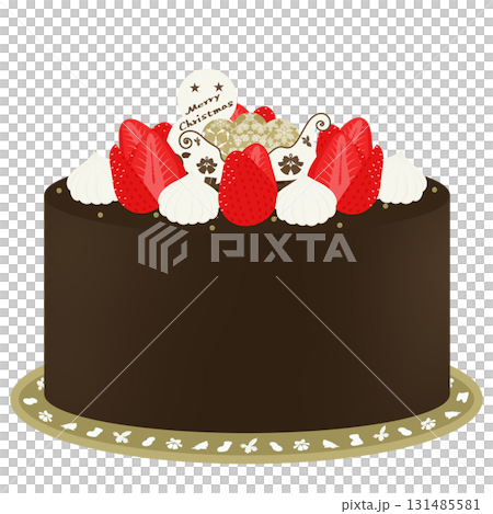 クリスマスケーキのイラスト クリスマスケーキのイラスト 131485581