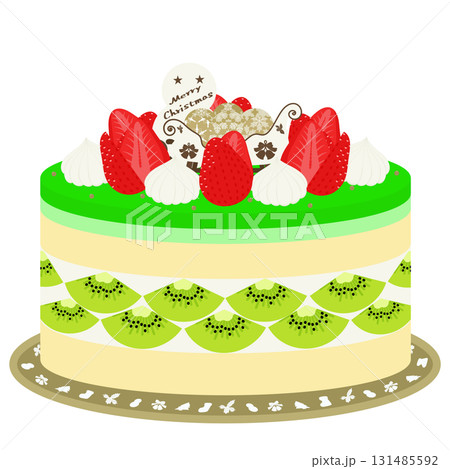 クリスマスケーキのイラスト クリスマスケーキのイラスト 131485592