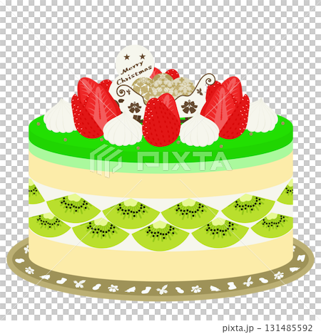 クリスマスケーキのイラスト クリスマスケーキのイラスト 131485592