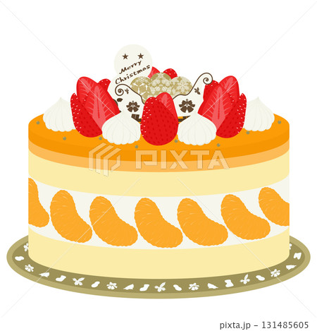 クリスマスケーキのイラスト 131485605