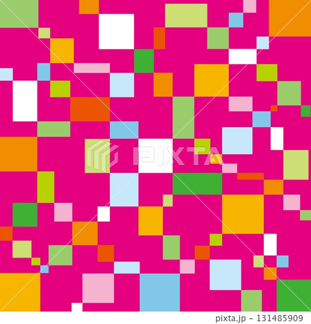 幾何学模様 四角形 ピンク 幾何学模様 四角形 ピンク 131485909