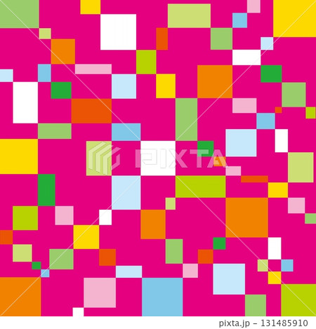幾何学模様 四角形 ピンク 幾何学模様 四角形 ピンク 131485910