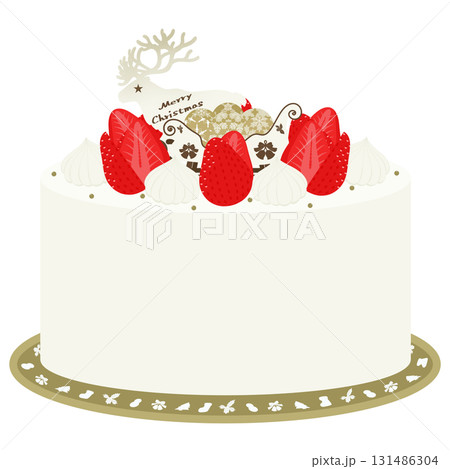 クリスマスケーキのイラスト 131486304