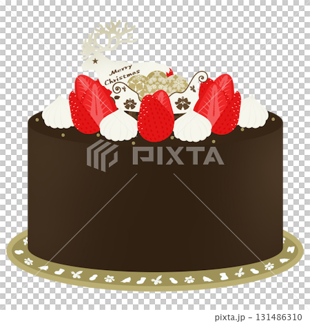Christmas cake illustration Christmas cake illustration 131486310