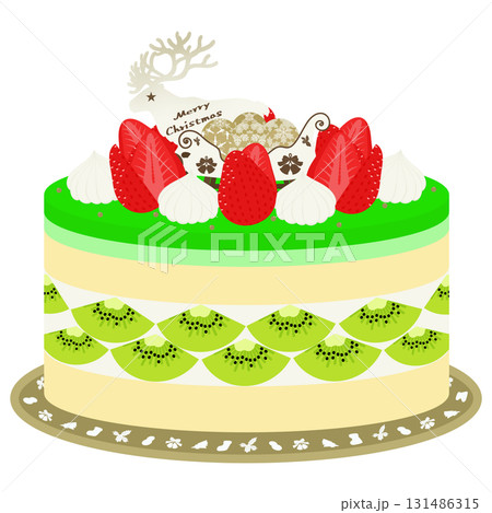 クリスマスケーキのイラスト クリスマスケーキのイラスト 131486315