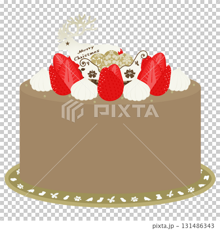 クリスマスケーキのイラスト クリスマスケーキのイラスト 131486343