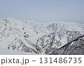 白馬八方尾根スキー場　冬の白馬三山 131486735