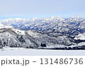 白馬八方尾根スキー場　山頂から戸隠連峰方向の眺望 131486736
