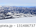 白馬八方尾根スキー場　山頂から白馬村方向の眺望 131486737