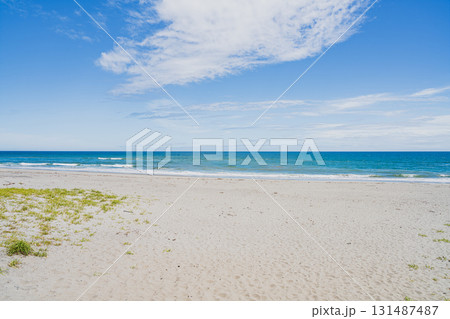 袋井市の同笠海岸の風景(静岡県) 131487487