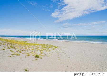 袋井市の同笠海岸の風景(静岡県) 131487593