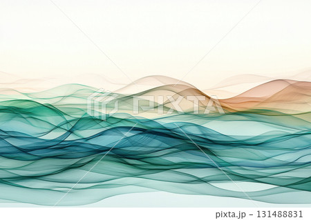 Gentle waves of pastel colors create soothing and relaxing atmosphere, evoking sense of calm and tranquility. undulating layers flow seamlessly, enhancing serene visual experience Gentle waves of pastel colors create soothing and relaxing atmosphere, evoking sense of calm and tranquility. undulating layers flow seamlessly, enhancing serene visual experience 131488831