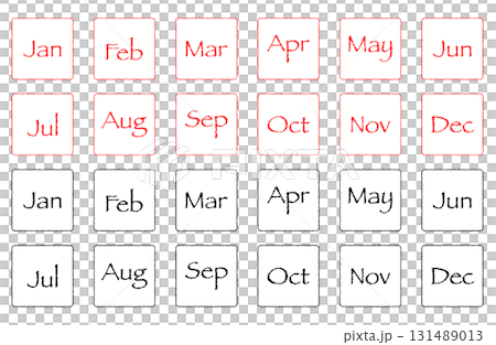 Monthly Stamp Set Jan〜Dec 131489013