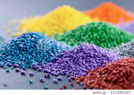 Plastic color polymer pigment granules for industrial. 131489105